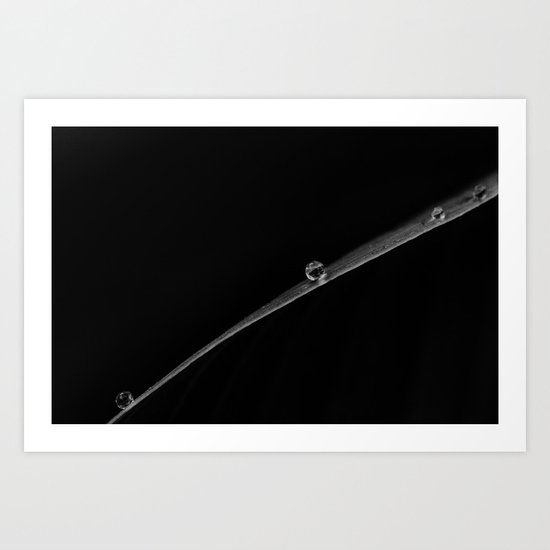 a stripe on black Art Print