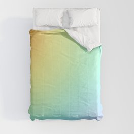 Unique Pastel Rainbow Gradient Comforter