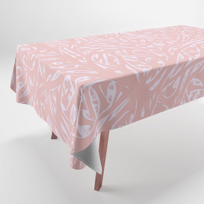 Summer Peach Saffron - Abstract Botanical Nature Tablecloth