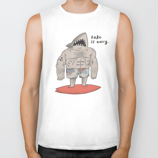 Surf Shark Biker Tank
