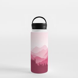 Hot Pink Mountains Water Bottle