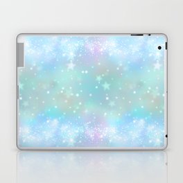 Iridescent Sparkly Stars Pattern Laptop Skin