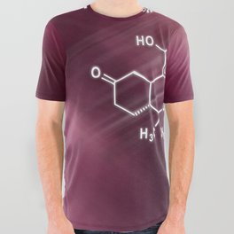 Nabilone synthetic cannabinoid, Structural chemical formula All Over Graphic Tee