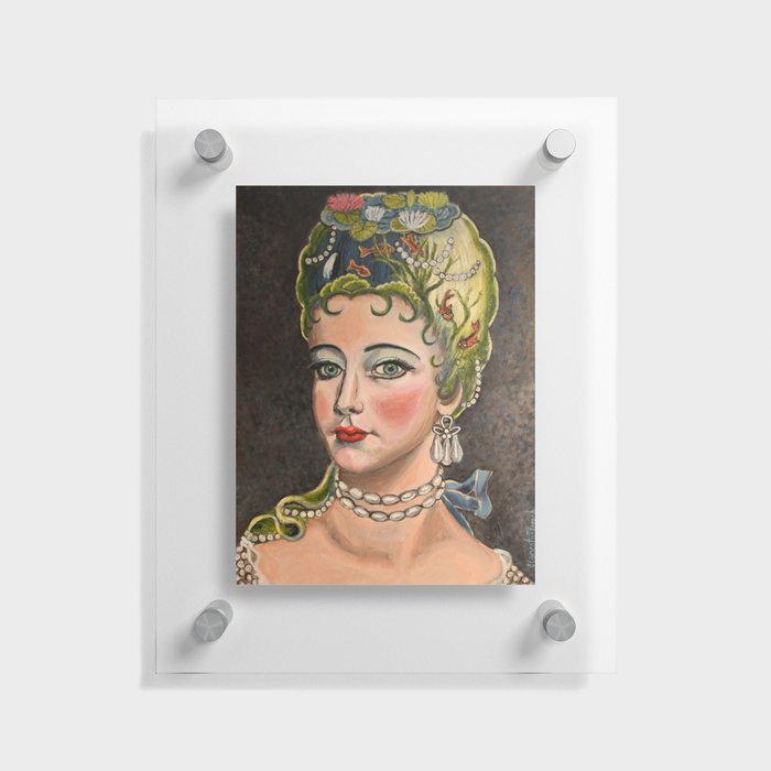 THE LADY OF THE LAKE WITH PEARLS Floating Acrylic Print