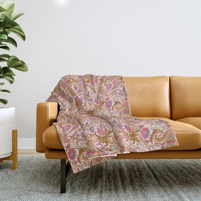 Indian Modern Pattern Collection Throw Blanket