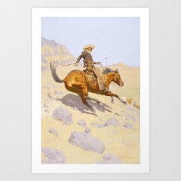 The Cowboy by Frederic Remington Art Print