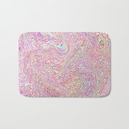 Colourful Abstract Trippy Swirl Pattern Bath Mat