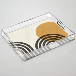 Mid century modern - Sun & Hills Acrylic Tray
