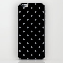 Steely Gray - polka 7 iPhone Skin