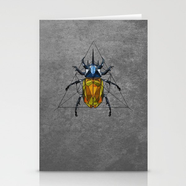 Geo Beetle  Stationery Cards