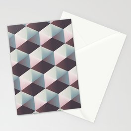 3D Hexagon Gradient Stationery Card
