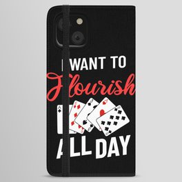Cardistry Deck Card Flourish Trick Playing Cards iPhone Wallet Case