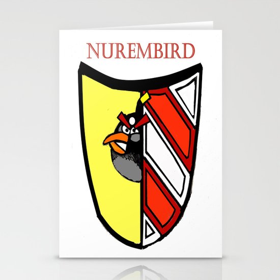 The Angry Nuernberg Nurembird Stationery Cards