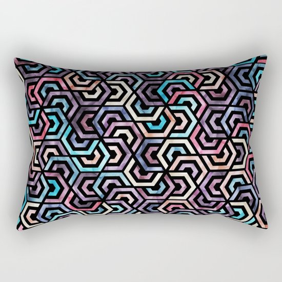 Seamless Colorful Geometric Pattern XXII Rectangular Pillow
