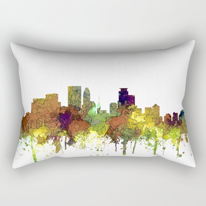 Minneapolis, Minnesota Skyline SG - Safari Buff Rectangular Pillow