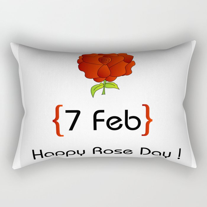 Happy Rose day february 7th- valentine month gifts for lovers Rectangular Pillow