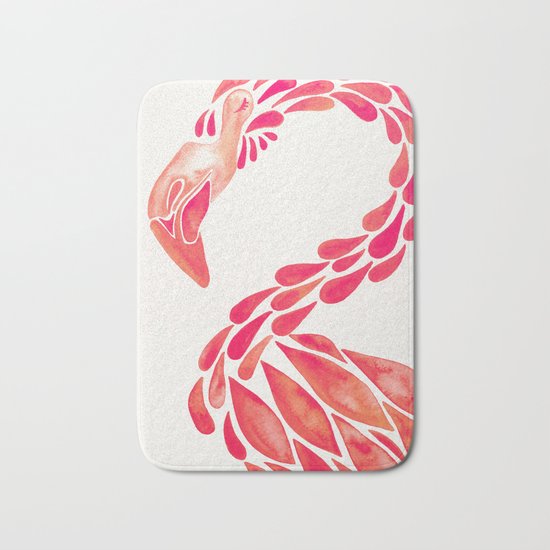 Miami Flamingo – Pink Ombré Bath Mat