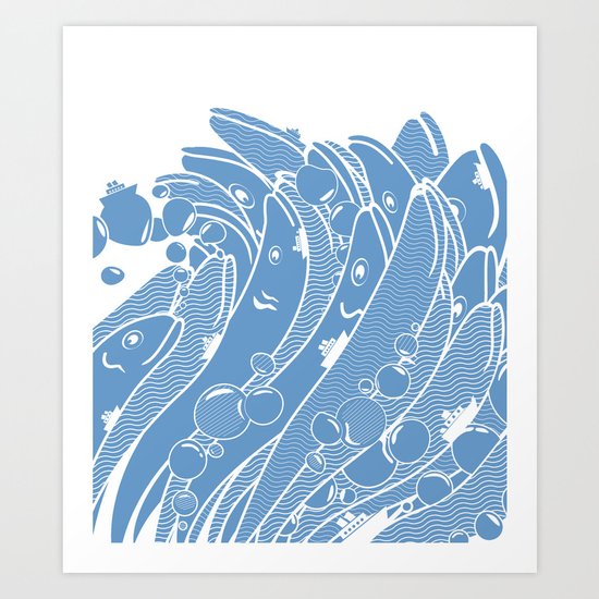 The Ocean is Alive Art Print
