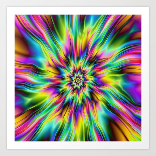 Psychedelic Supernova Art Print