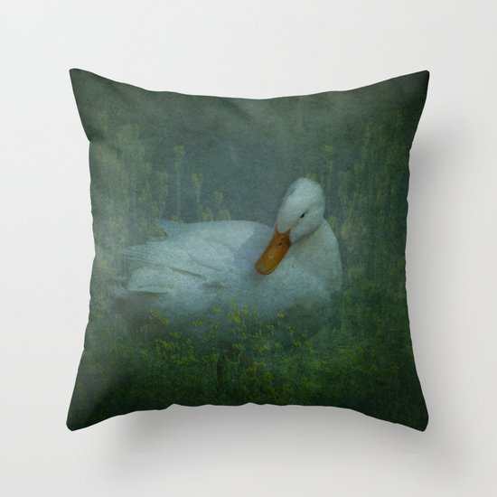 Little Yellow Blooms Throw Pillow