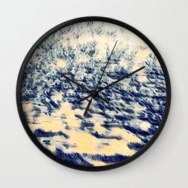 Anime retro ocean veves Wall Clock | Digital, Graphicdesign, Water, Waves, Artbyedy, Wavywater, Japanese, Fishingwater, Summervibes, Sailorview 