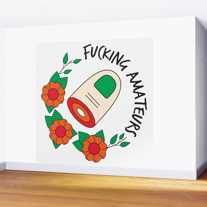 The Big Lebowski T Shirt Fucking Amateurs Wall Mural
