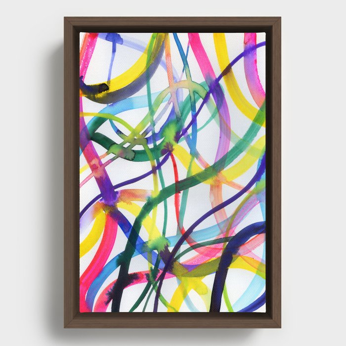 abstract breeze Framed Canvas