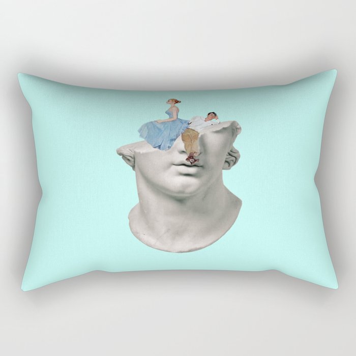 overthinking 3 mint Rectangular Pillow