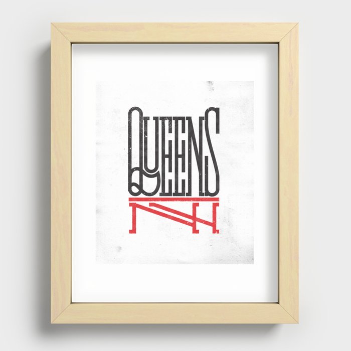 Queens NY Recessed Framed Print