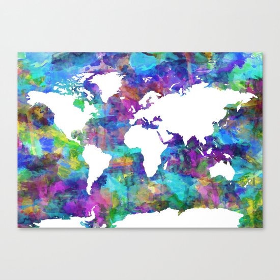 world map Canvas Print