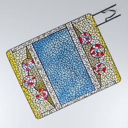 Belcher Mosaic Stained Glass Picnic Blanket