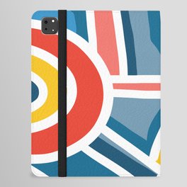 Abstract Lines Colorful Art Joyful for a Happy Life iPad Folio Case