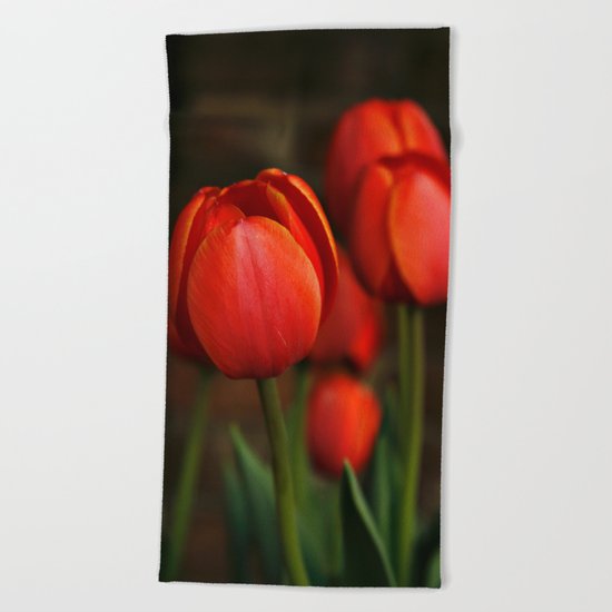 Tulips Beach Towel