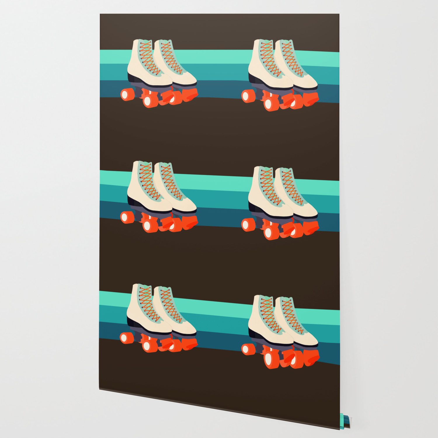 Retro Roller Skates Wallpaper By Awanderingsoul Society6
