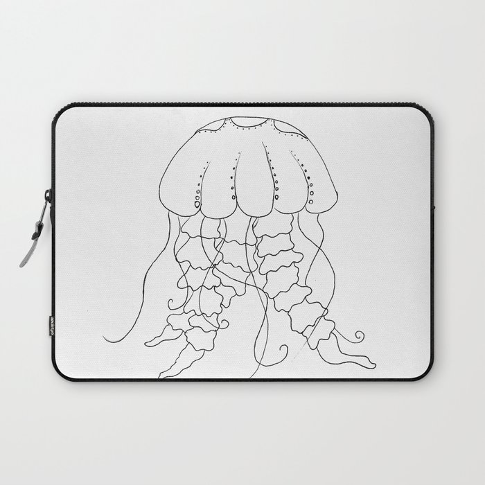 Jellyfish Outline - Under the Sea Collection Laptop Sleeve