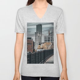 New York City V Neck T Shirt