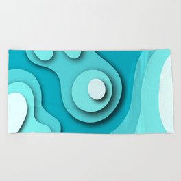 Abstract geometry shape mountains 07 Beach Towel