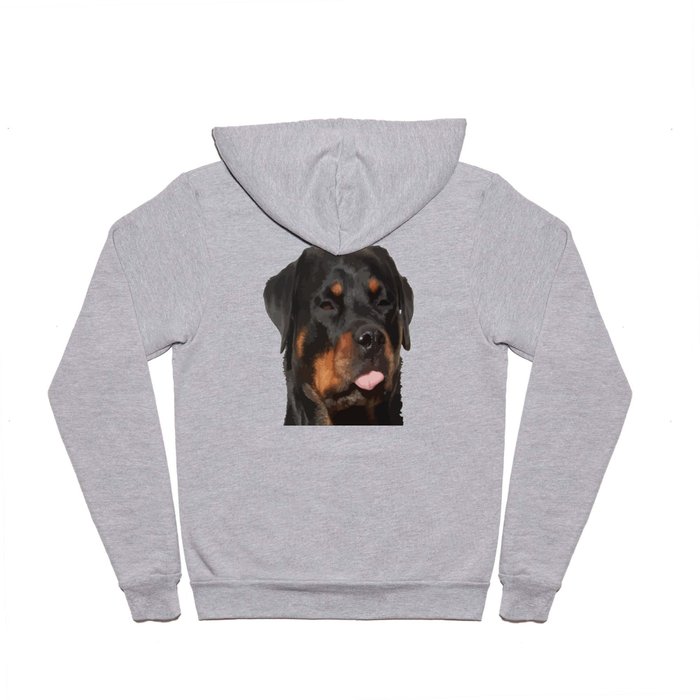 Cute Rottweiler With Tongue Out Hoody