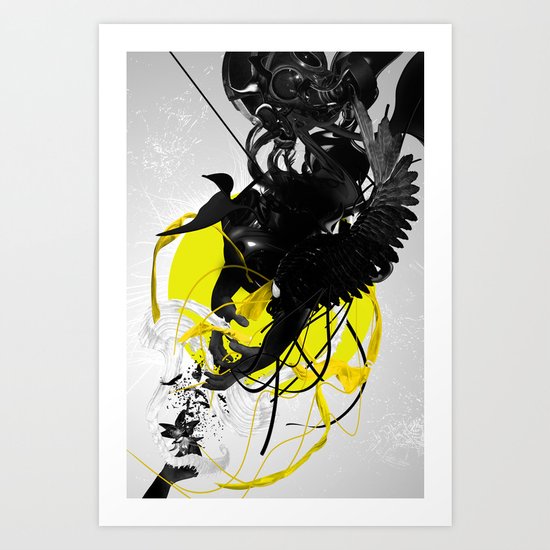 The morphing connection Art Print