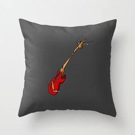 Abstract Guitar Throw Pillow