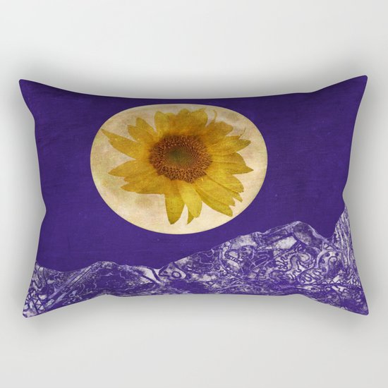 Sunflower Moon Rectangular Pillow