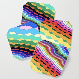 Contemporary Rainbow Coaster