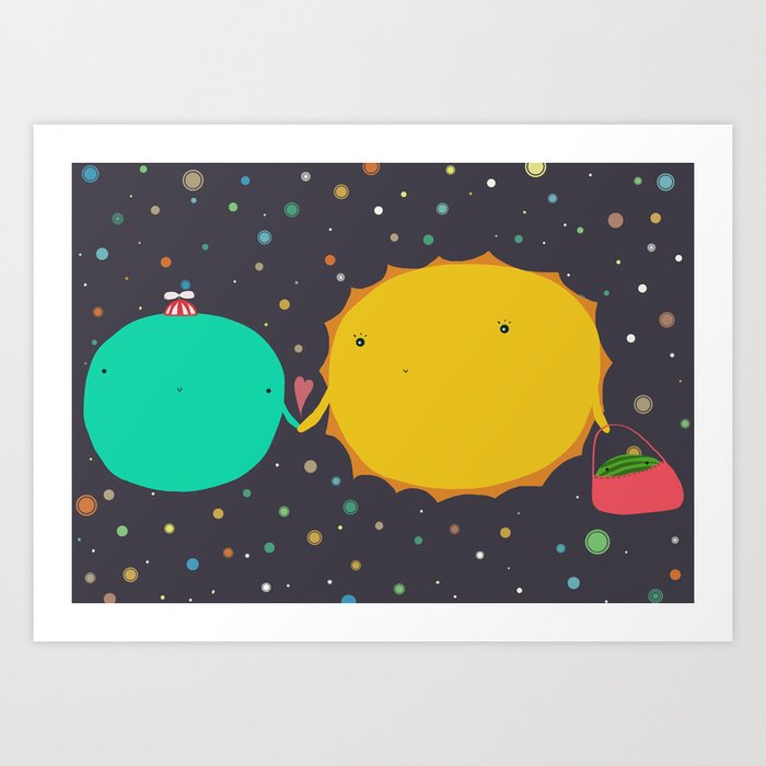 baby planets Art Print