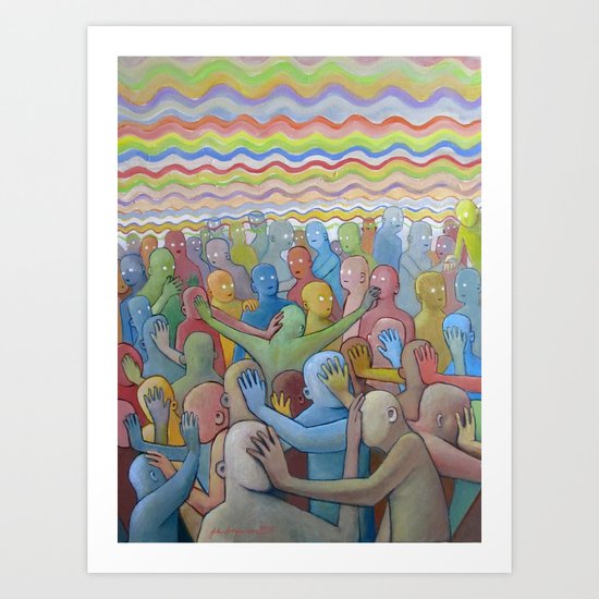 Altered Vibrations Art Print