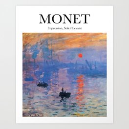 Monet - Impression, Soleil Levant Art Print
