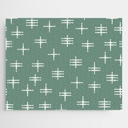 Seamless abstract mid century modern pattern - Oxley and White Jigsaw Puzzle