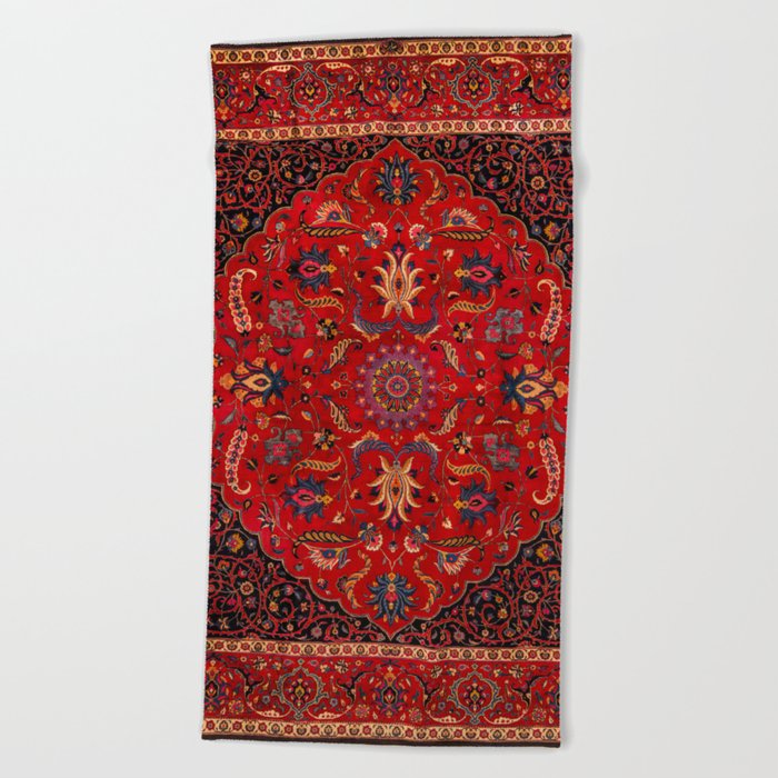 Antique Persian Rug Beach Towel