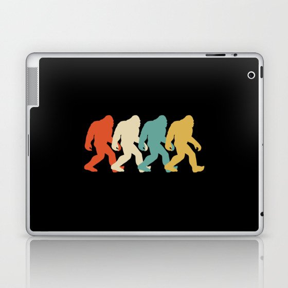 Bigfoot Silhouette Retro-Pop Art Laptop & iPad Skin