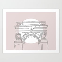 Washington Square Arch Art Print