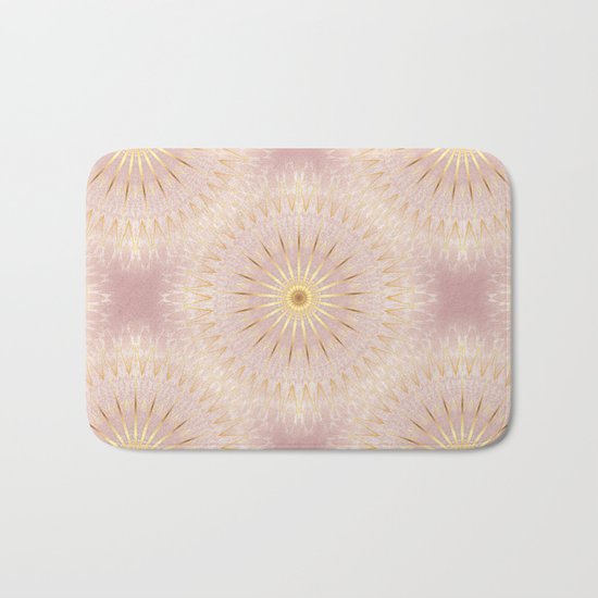 Rose Gold Mandala Bath Mat